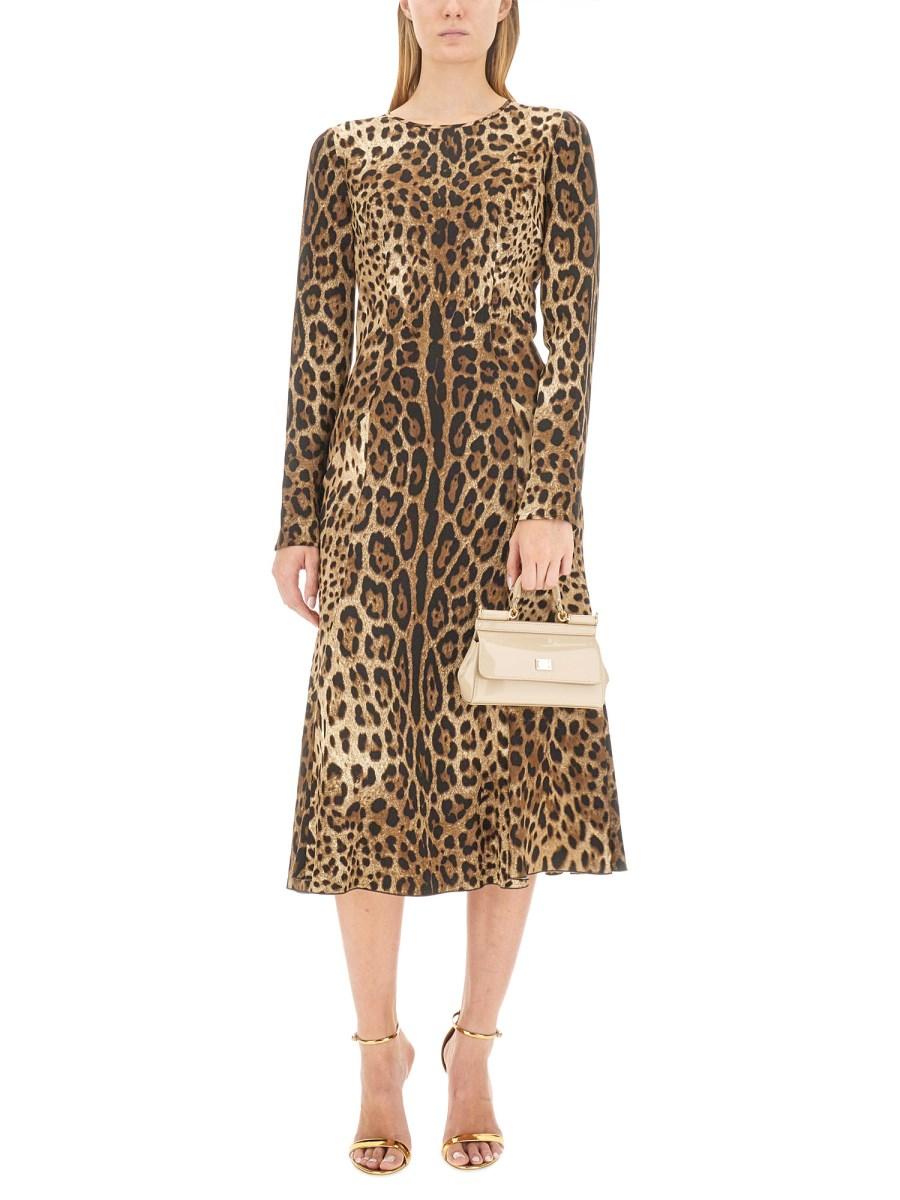 DOLCE & GABBANA ABITO LONGUETTE IN CADY