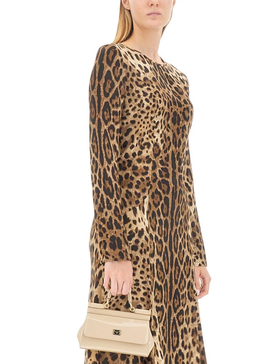 DOLCE & GABBANA ABITO LONGUETTE IN CADY