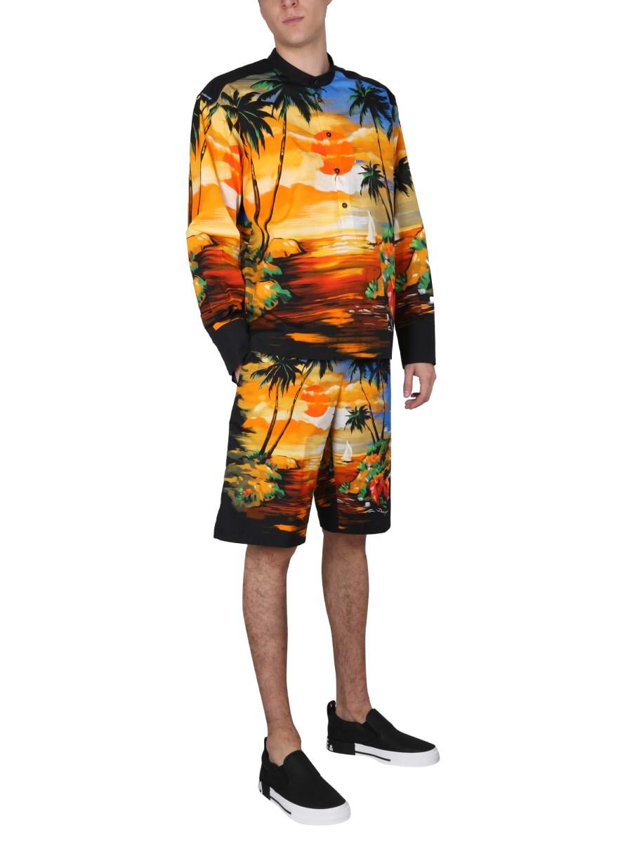 DOLCE & GABBANA BERMUDA CON STAMPA HAWAII