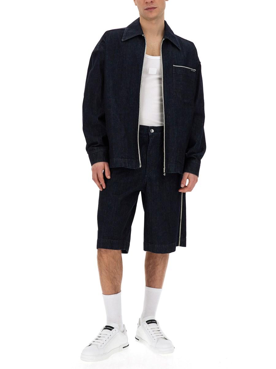 DOLCE & GABBANA BERMUDA IN DENIM CIMOSATO