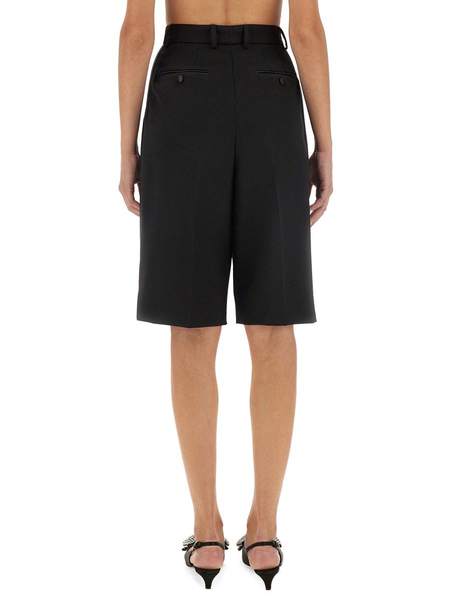 DOLCE & GABBANA BERMUDA TUXEDO IN GABARDINA DI LANA