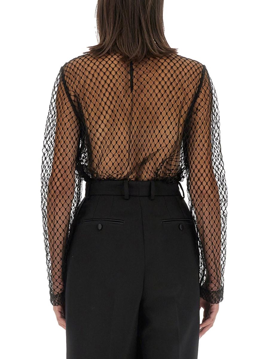 DOLCE & GABBANA BLUSA IN RETE