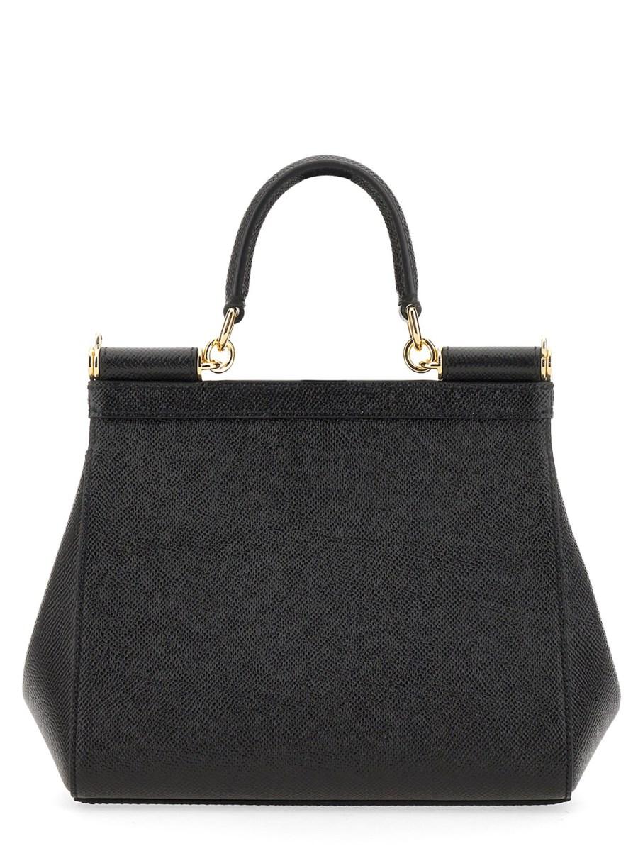 DOLCE & GABBANA BORSA "SICILY" MEDIA IN PELLE