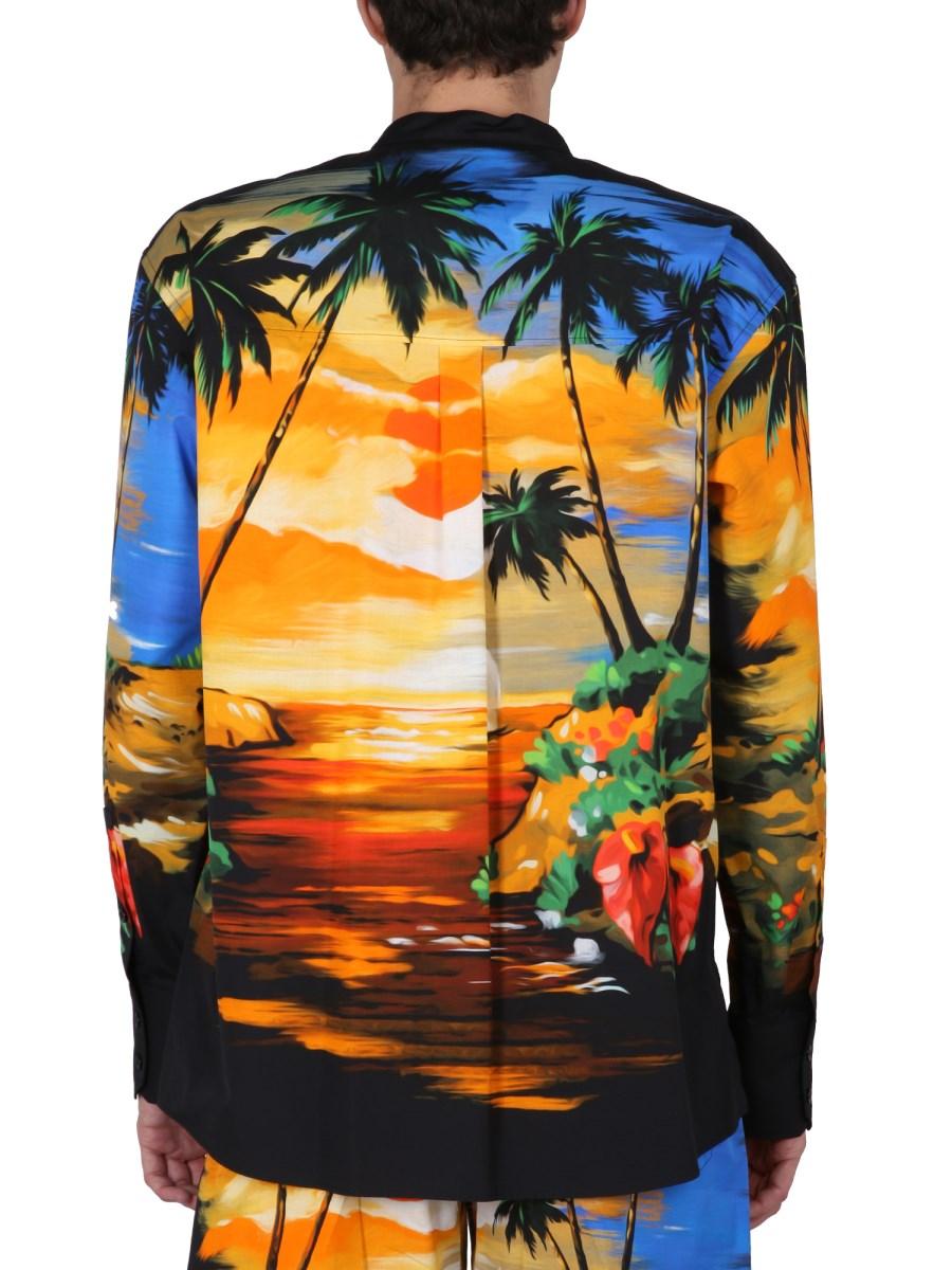 DOLCE & GABBANA CAMICIA CON STAMPA HAWAII