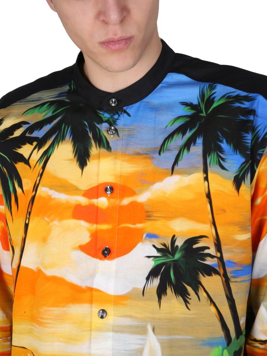 DOLCE & GABBANA CAMICIA CON STAMPA HAWAII