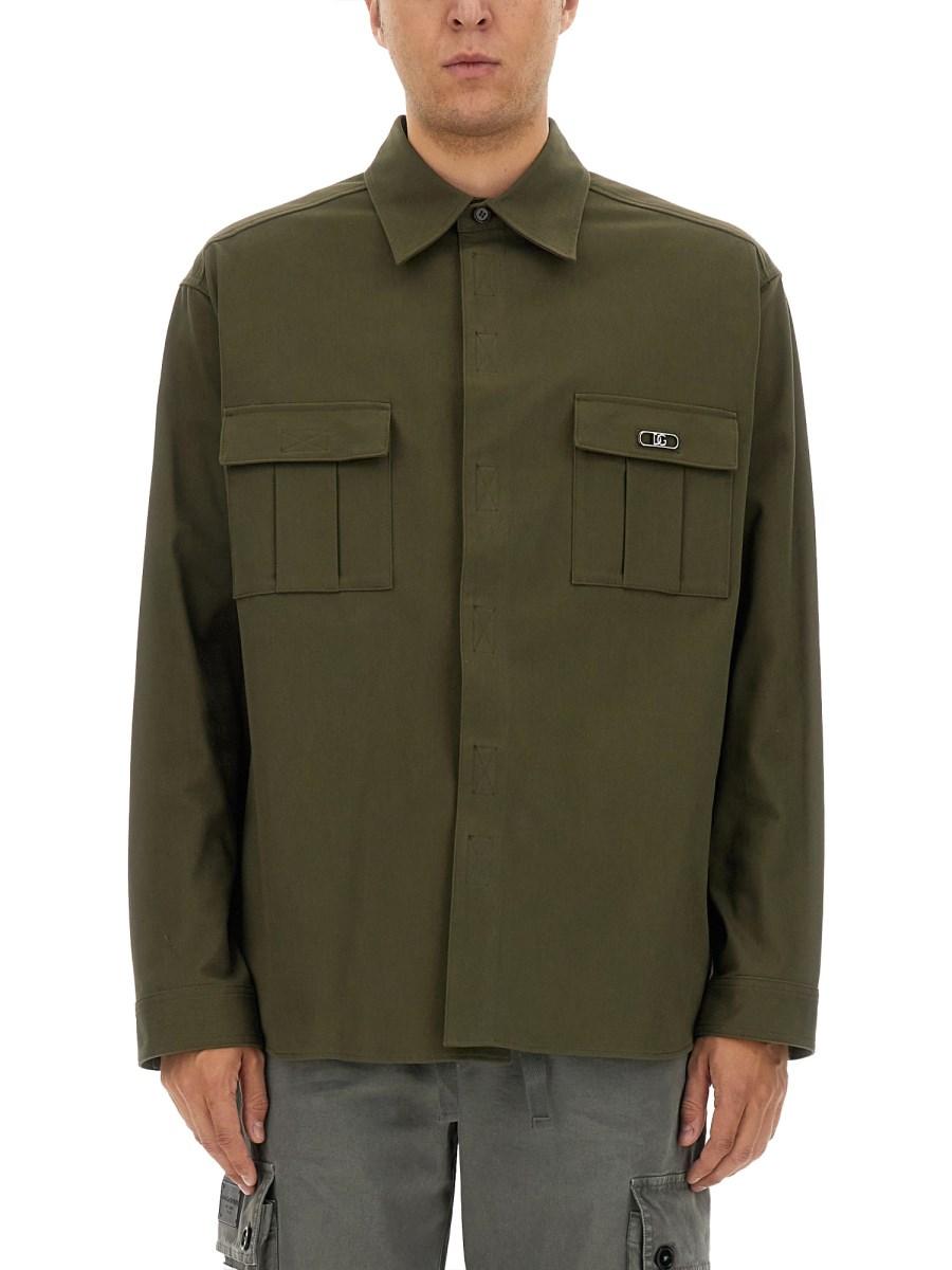 DOLCE & GABBANA CAMICIA IN COTONE CON TASCHE
