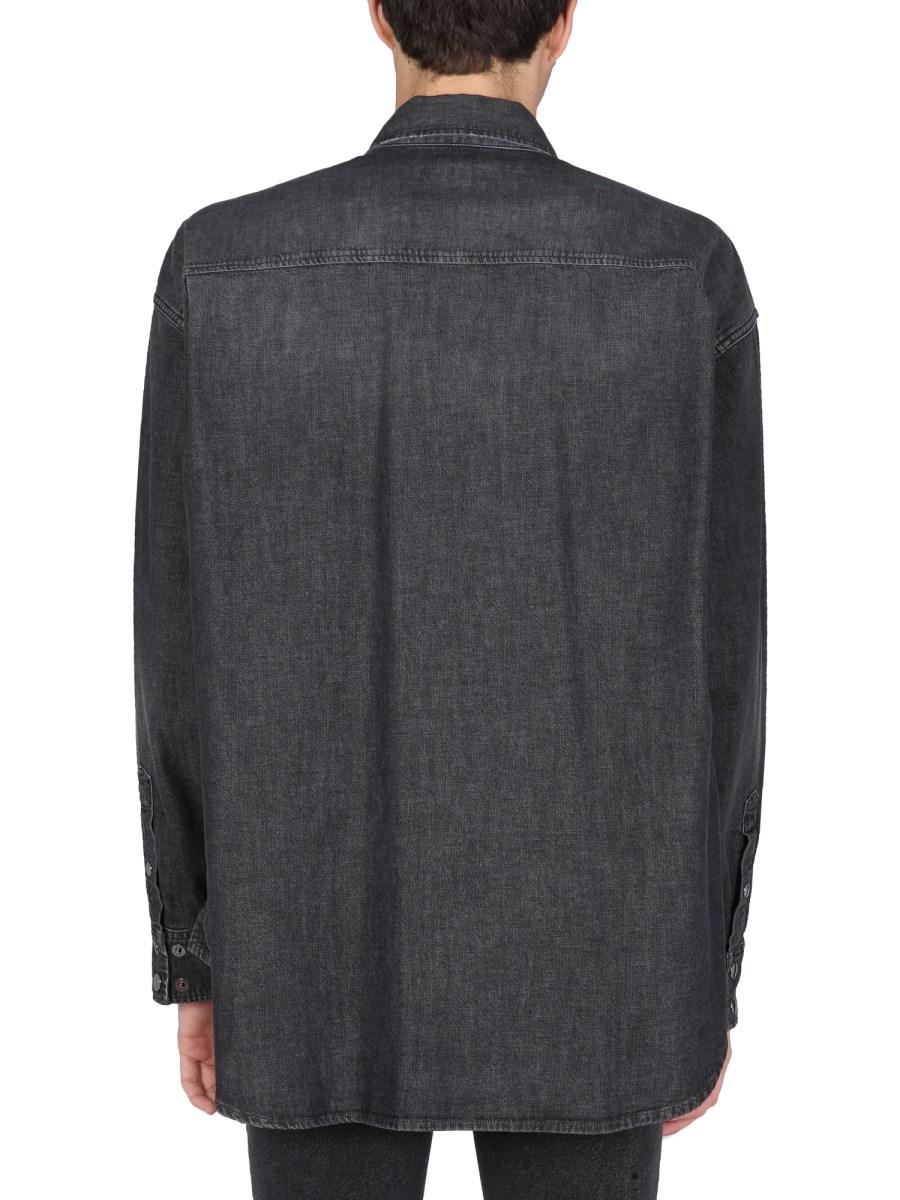 DOLCE & GABBANA CAMICIA IN DENIM DI COTONE