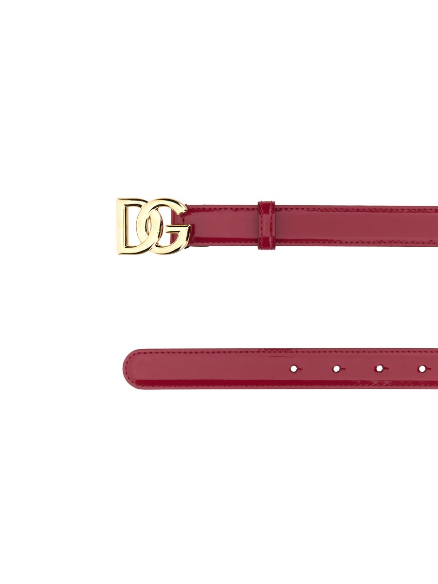 DOLCE & GABBANA CINTURA IN PELLE CON FIBBIA LOGO