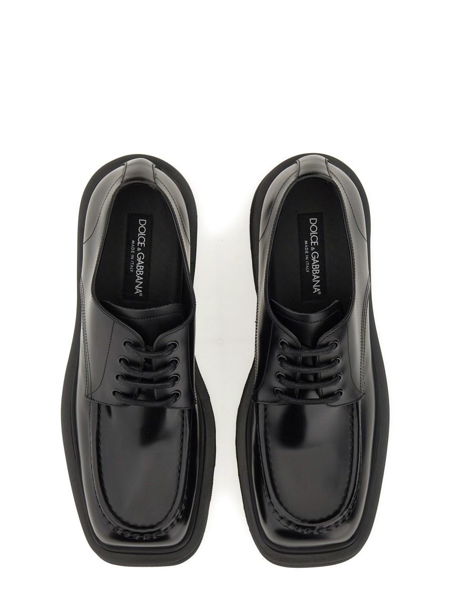 DOLCE & GABBANA DERBY HI-TREKKING IN PELLE