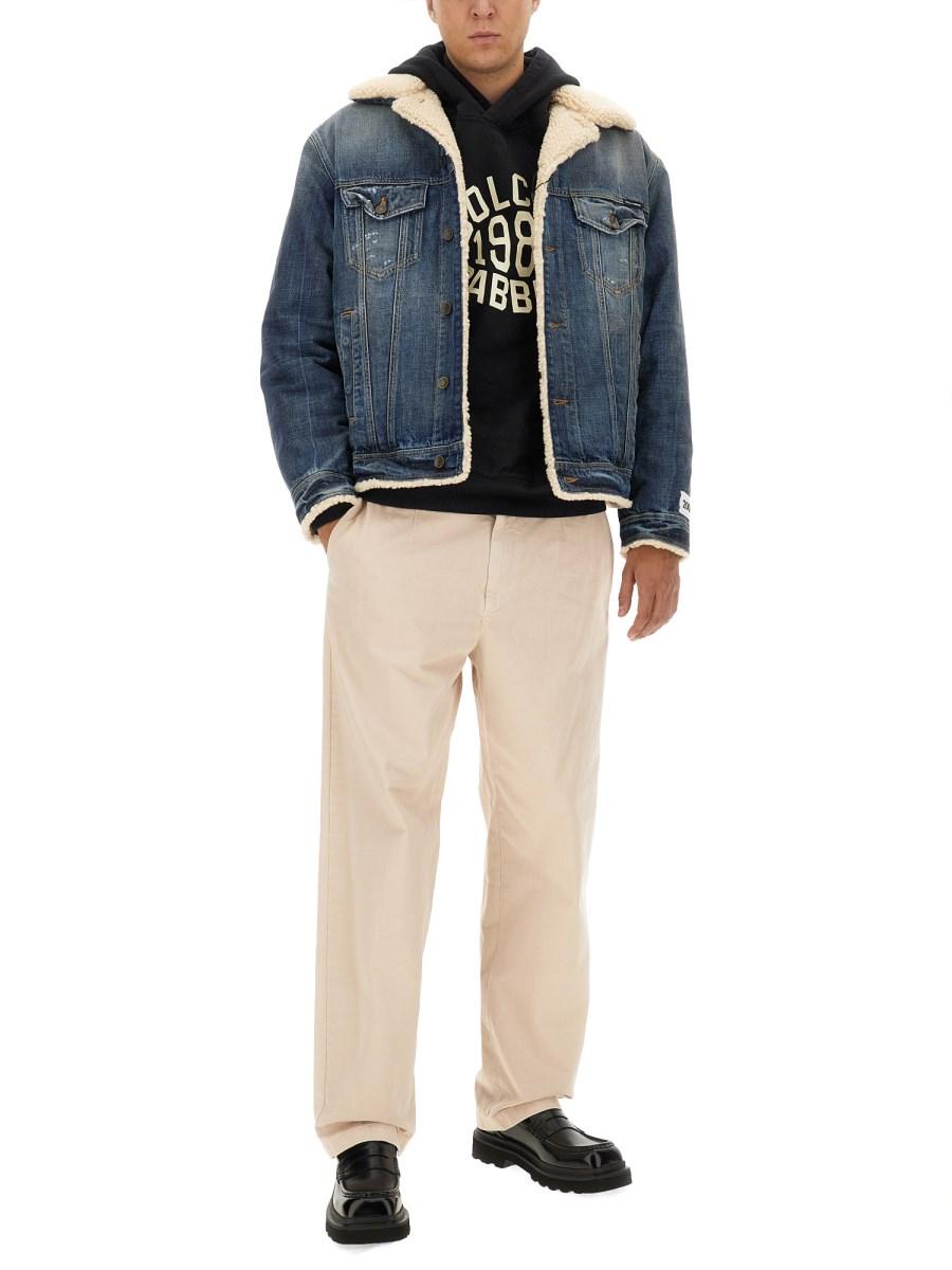 DOLCE & GABBANA FELPA CON CAPPUCCIO