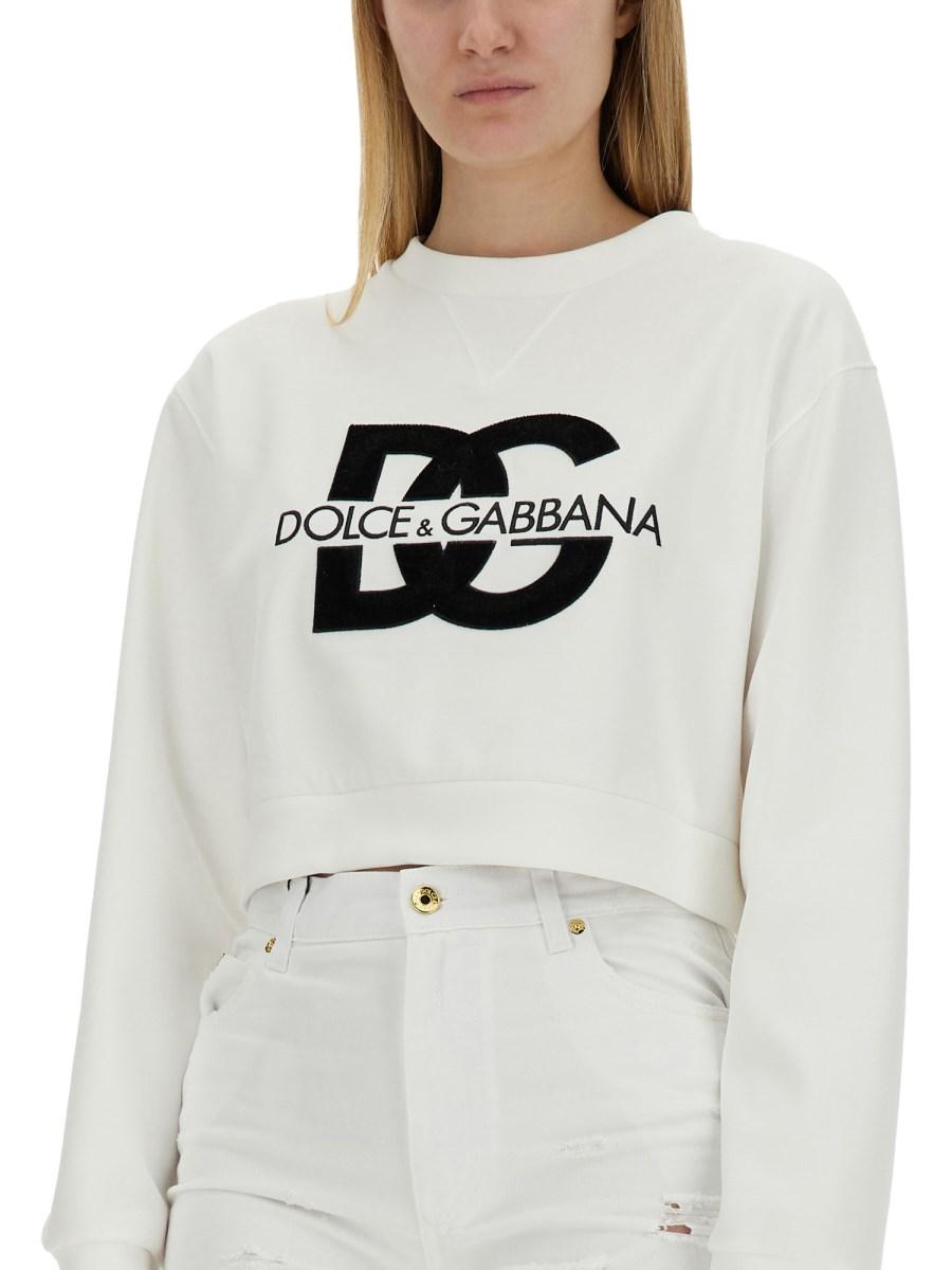 DOLCE & GABBANA FELPA IN COTONE CON LOGO