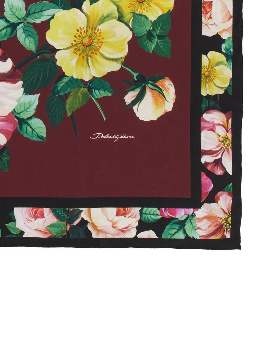 DOLCE & GABBANA FOULARD IN SETA CON STAMPA
