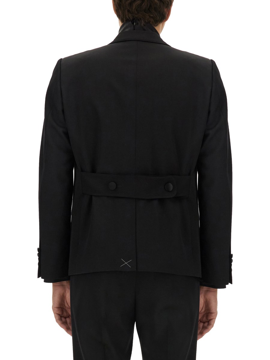 DOLCE & GABBANA GIACCA DOPPIOPETTO IN RASO