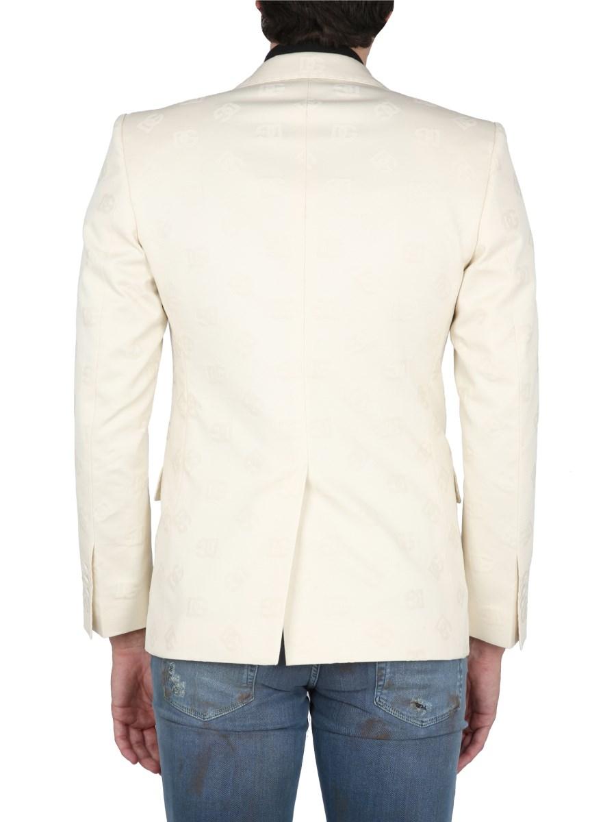 DOLCE & GABBANA GIACCA MONOPETTO IN COTONE