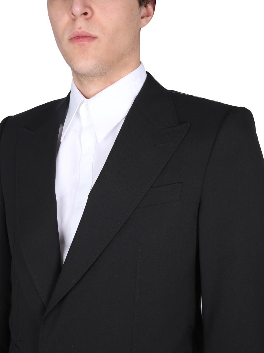 DOLCE & GABBANA GIACCA MONOPETTO IN LANA VERGINE