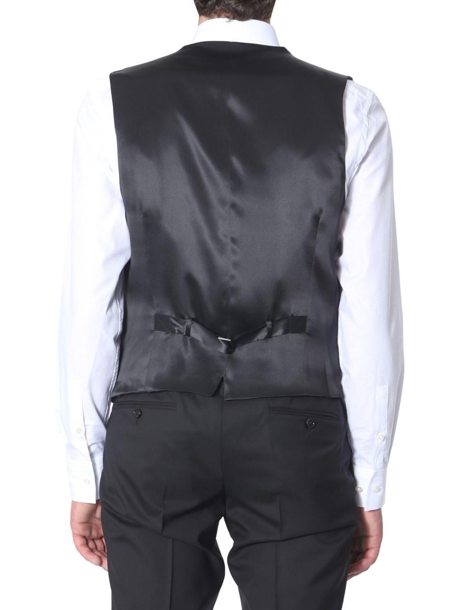 DOLCE & GABBANA GILET DOPPIOPETTO IN ALPACA