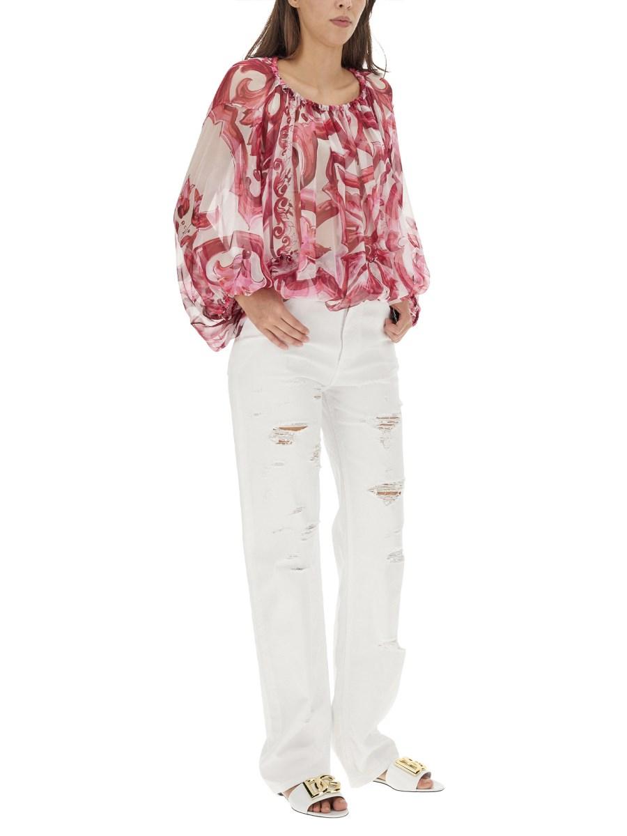 DOLCE & GABBANA JEANS BOYFRIEND IN DENIM DI COTONE