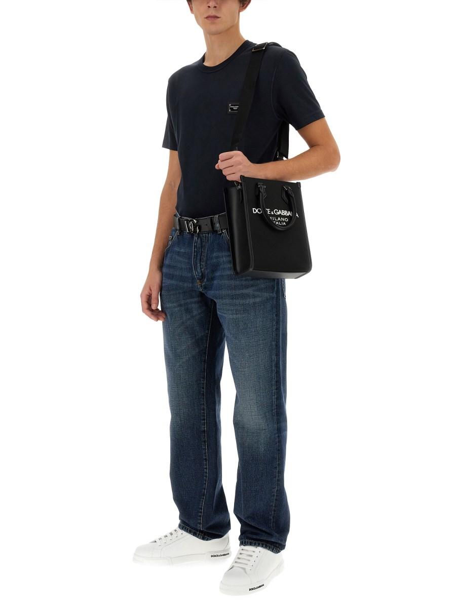 DOLCE & GABBANA JEANS CON PLACCA LOGATA