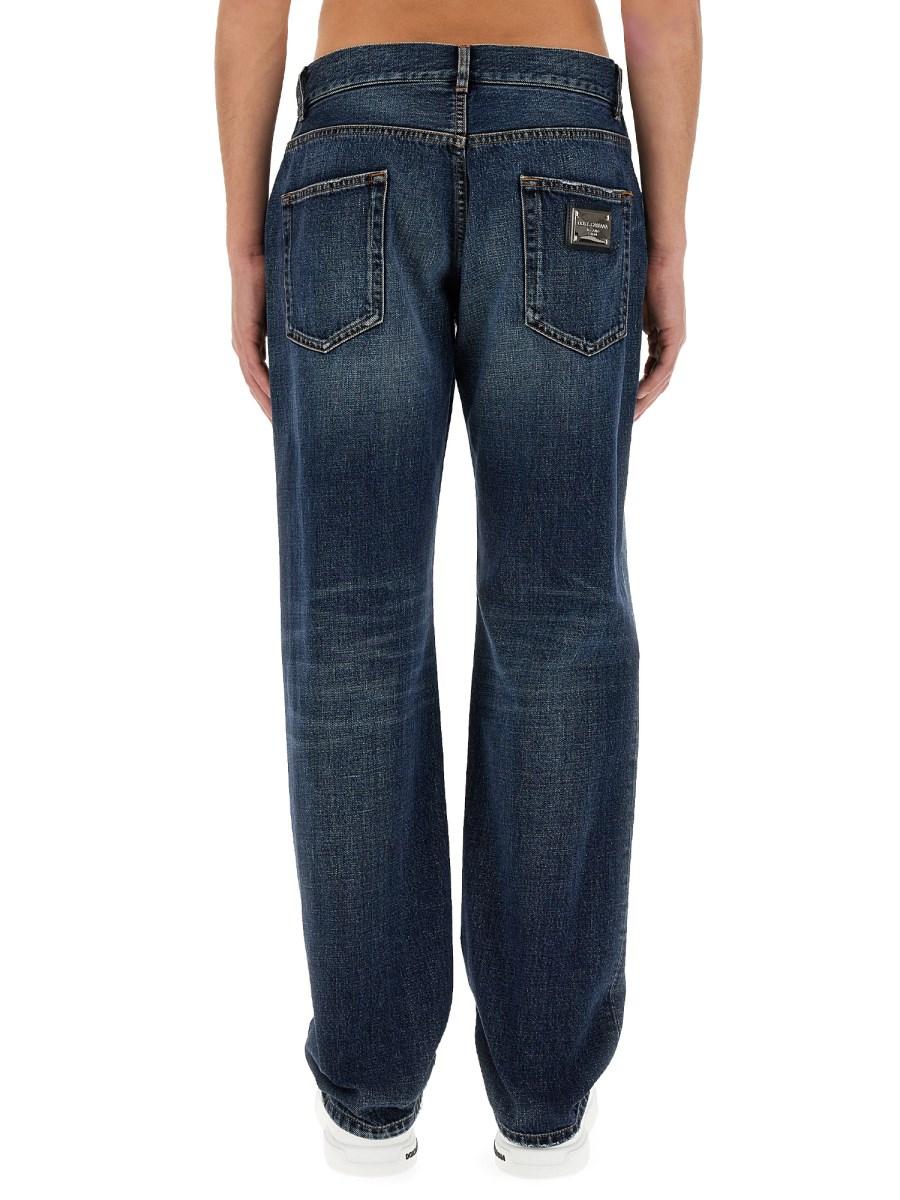 DOLCE & GABBANA JEANS CON PLACCA LOGATA