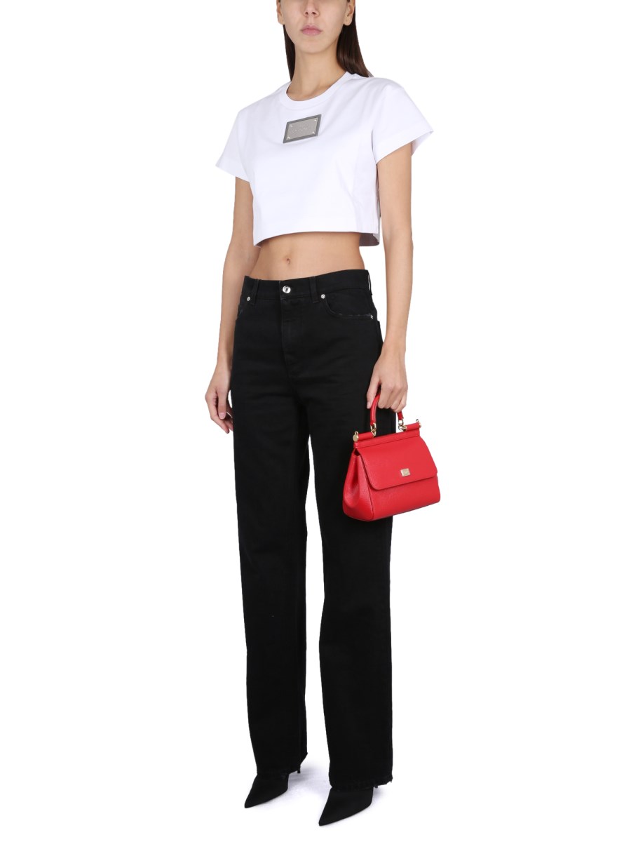 DOLCE & GABBANA JEANS FLARE IN DENIM DI COTONE