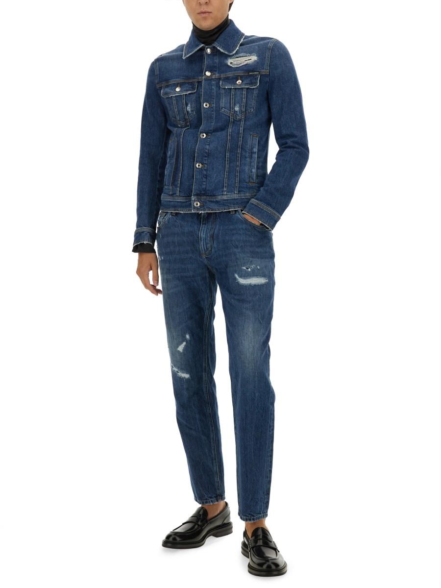 DOLCE & GABBANA JEANS LOOSE IN DENIM STRETCH