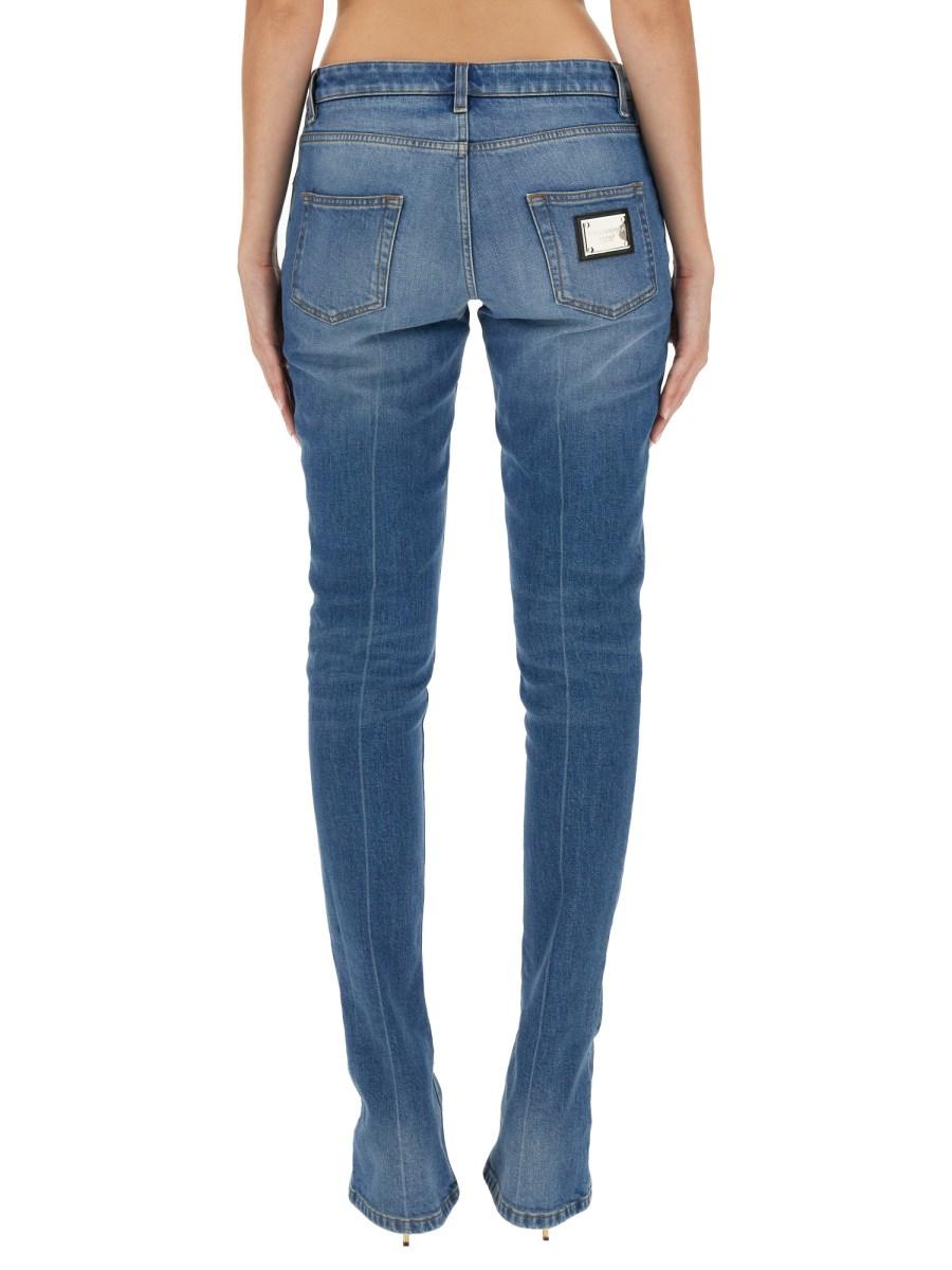 DOLCE & GABBANA JEANS SKINNY FIT IN DENIM DI COTONE