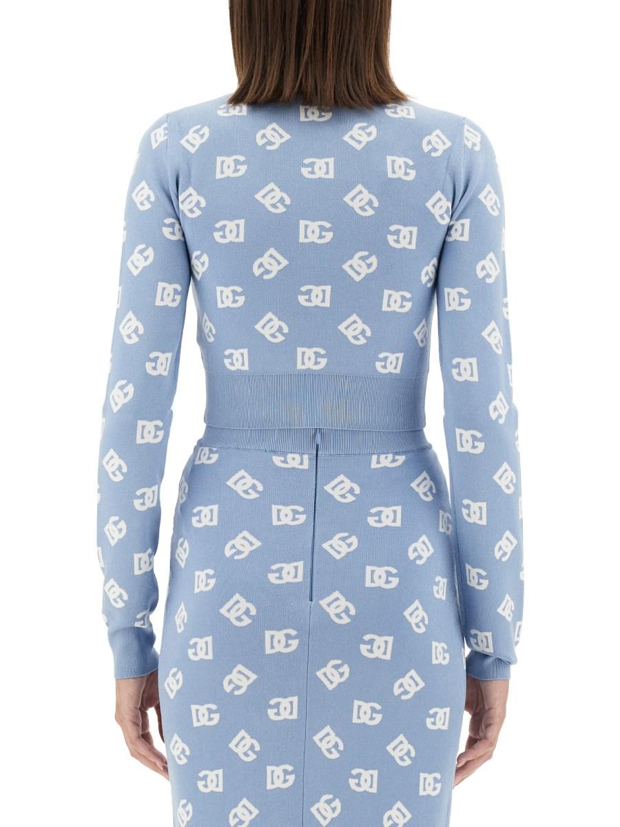 DOLCE & GABBANA MAGLIA CORTA IN VISCOSA JACQUARD