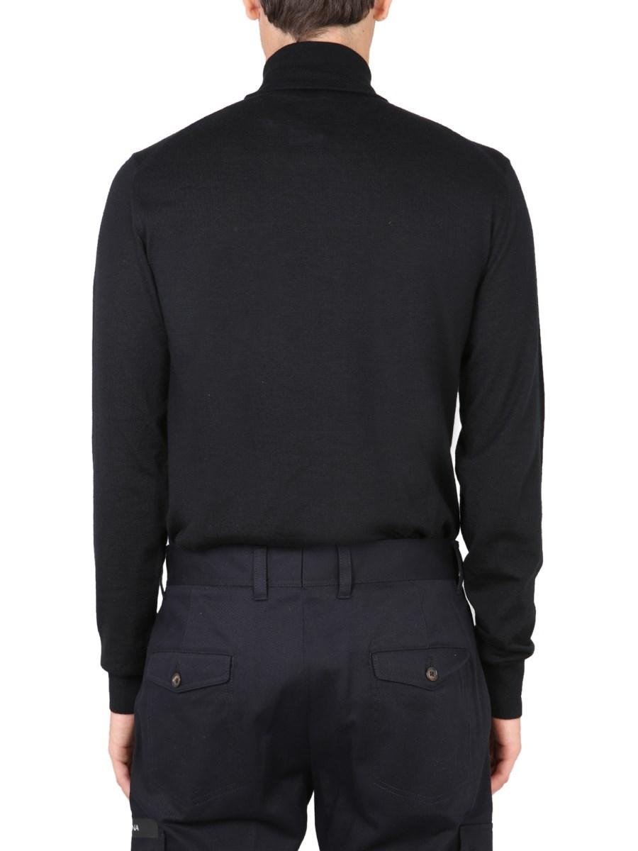 DOLCE & GABBANA MAGLIA IN LANA A COLLO ALTO
