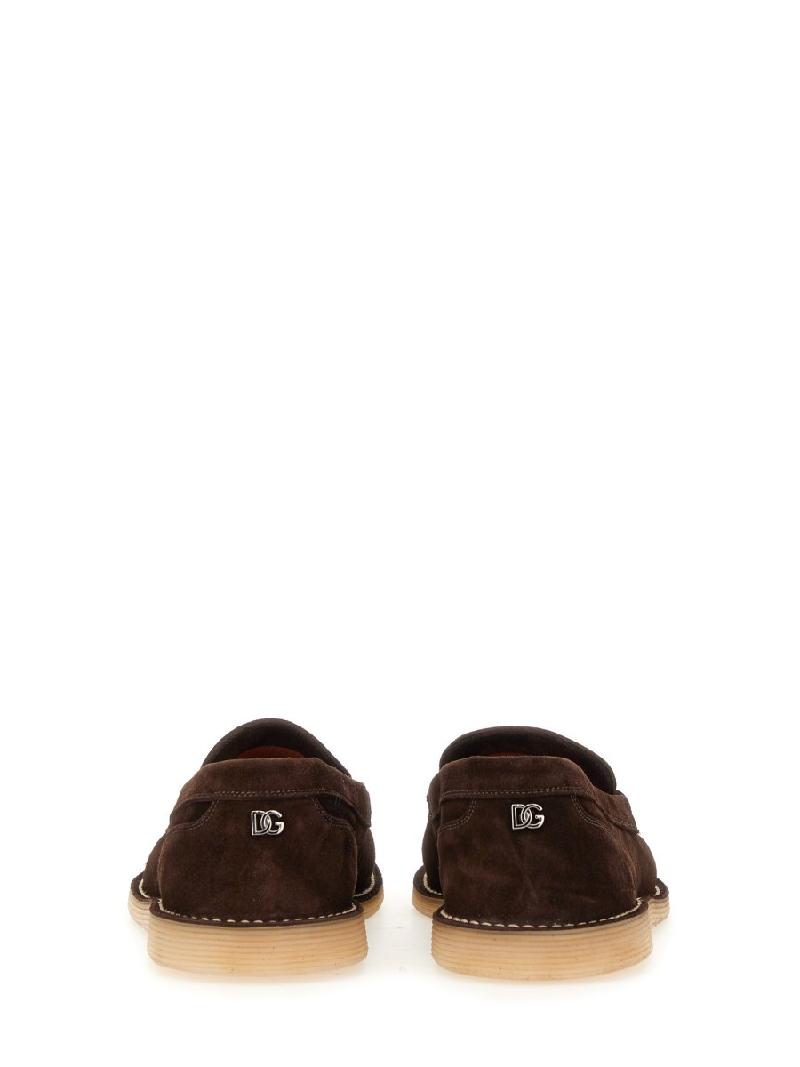 DOLCE & GABBANA MOCASSINO IN SUEDE