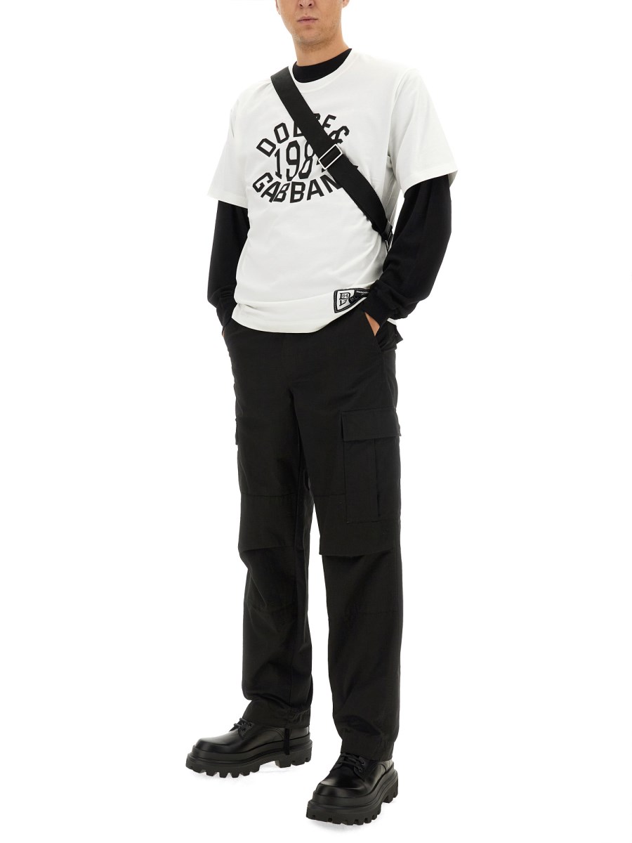 DOLCE & GABBANA PANTALONE CARGO IN COTONE