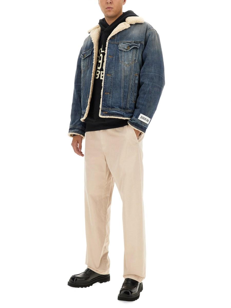 DOLCE & GABBANA PANTALONE IN COTONE