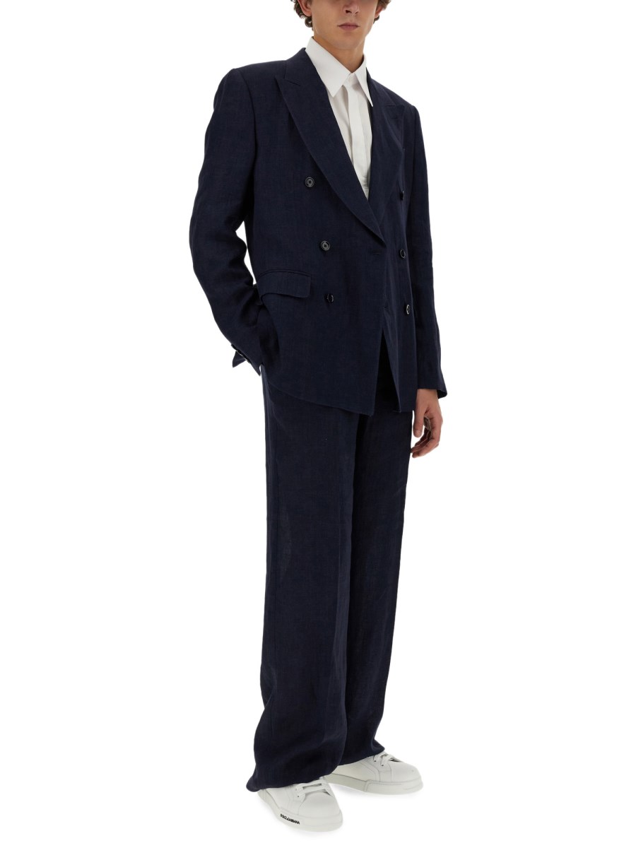 DOLCE & GABBANA PANTALONE IN LINO