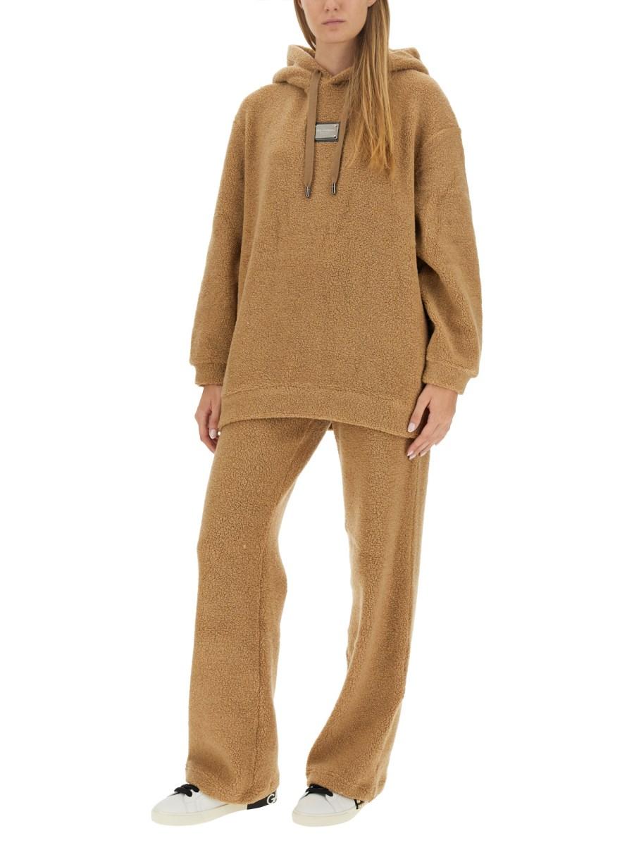 DOLCE & GABBANA PANTALONE JOGGING IN JERSEY DI LANA