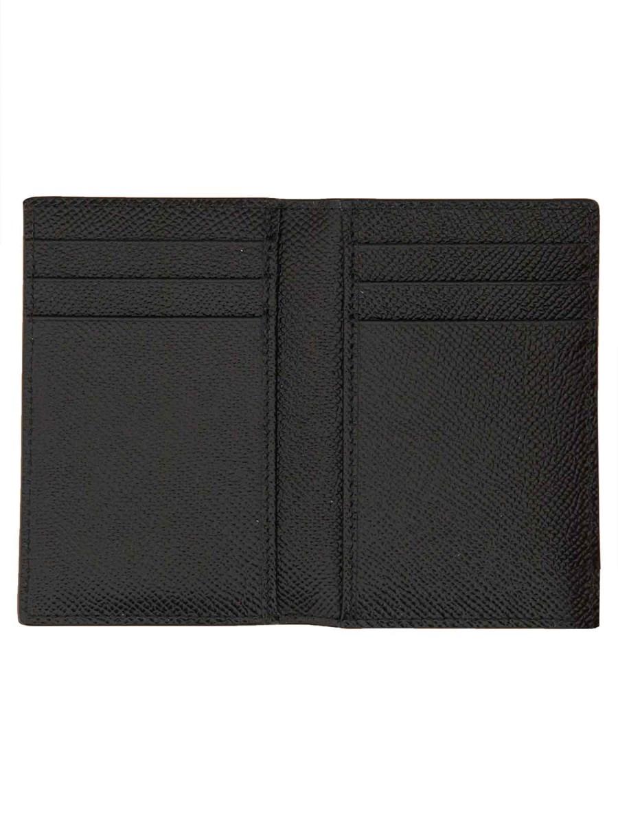 DOLCE & GABBANA PORTACARTE BIFOLD "DAUPHINE" IN PELLE