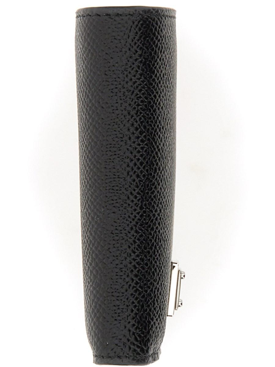 DOLCE & GABBANA PORTAFOGLIO BIFOLD IN PELLE DAUPHINE