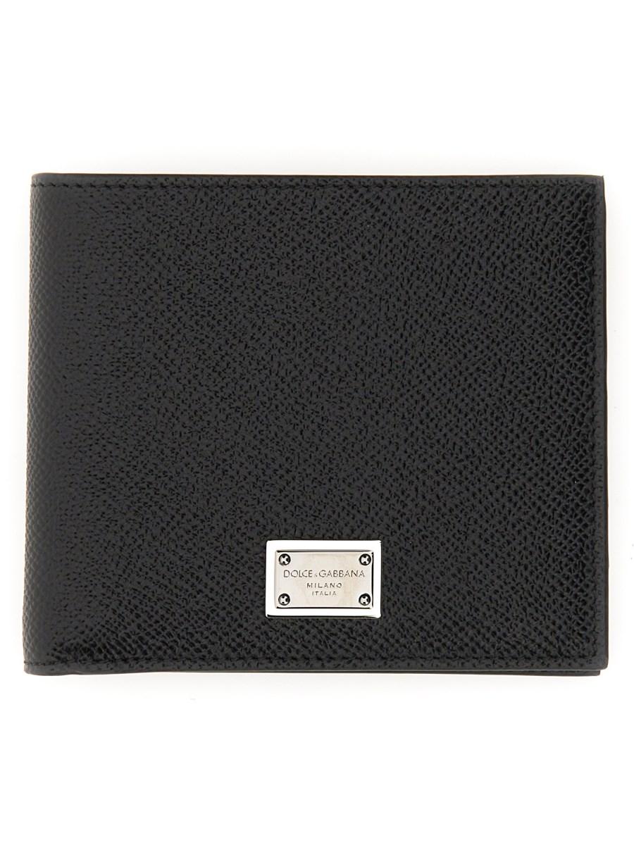 DOLCE & GABBANA PORTAFOGLIO BIFOLD IN PELLE DAUPHINE