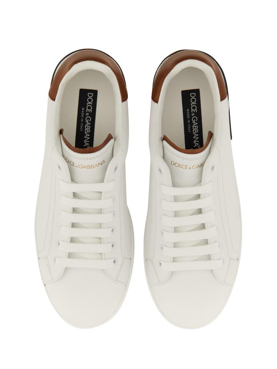 DOLCE & GABBANA SNEAKER PORTOFINO IN PELLE