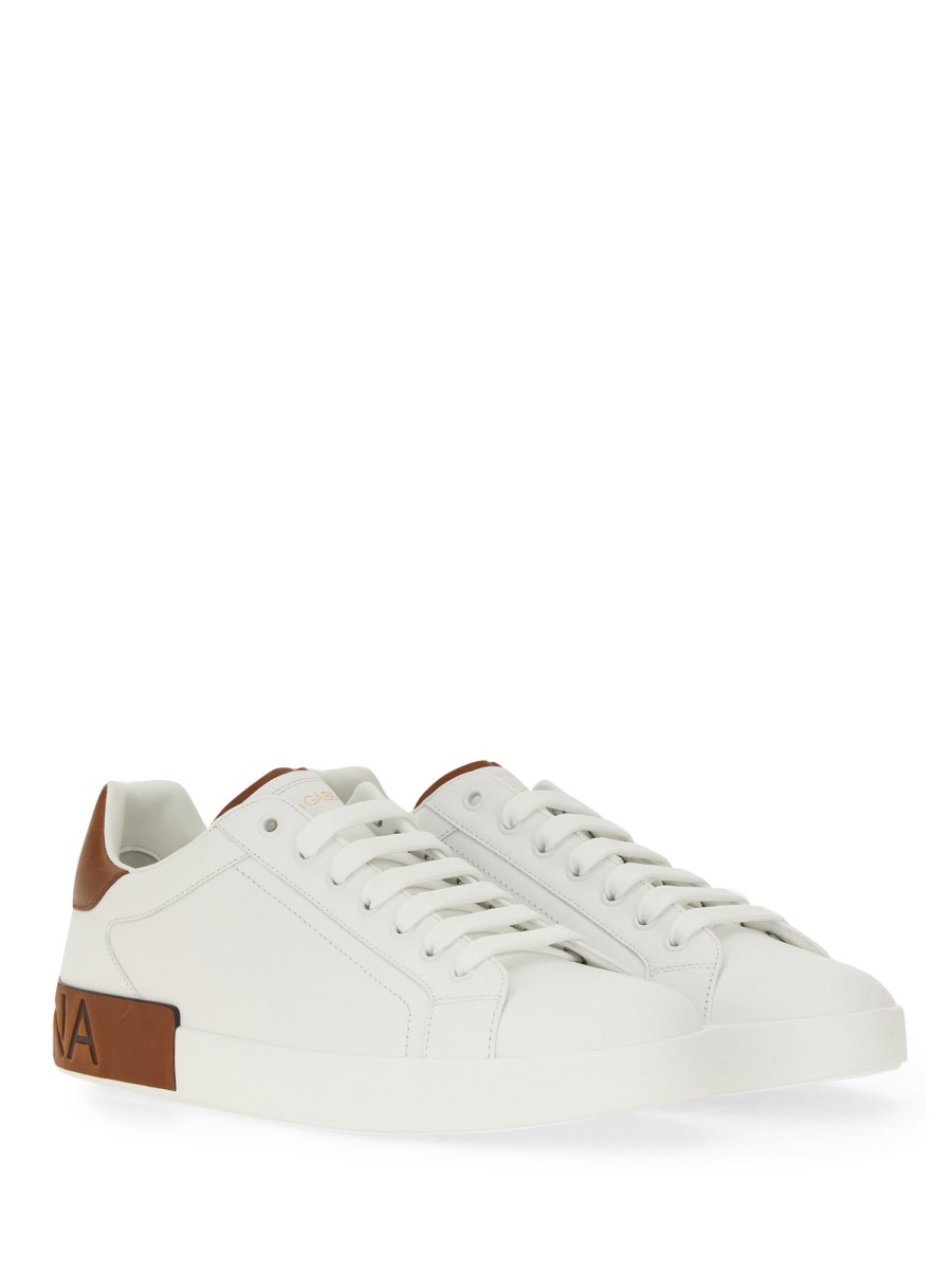 DOLCE & GABBANA SNEAKER PORTOFINO IN PELLE