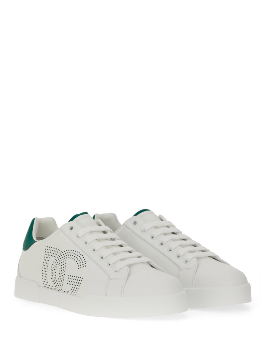 DOLCE & GABBANA SNEAKER PORTOFINO IN PELLE