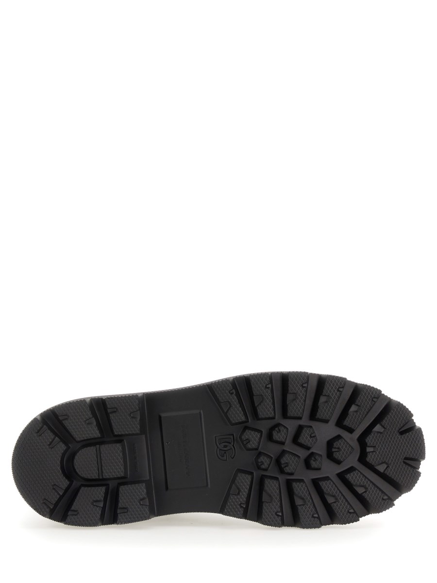 DOLCE & GABBANA STIVALETTO CON PLACCA LOGO