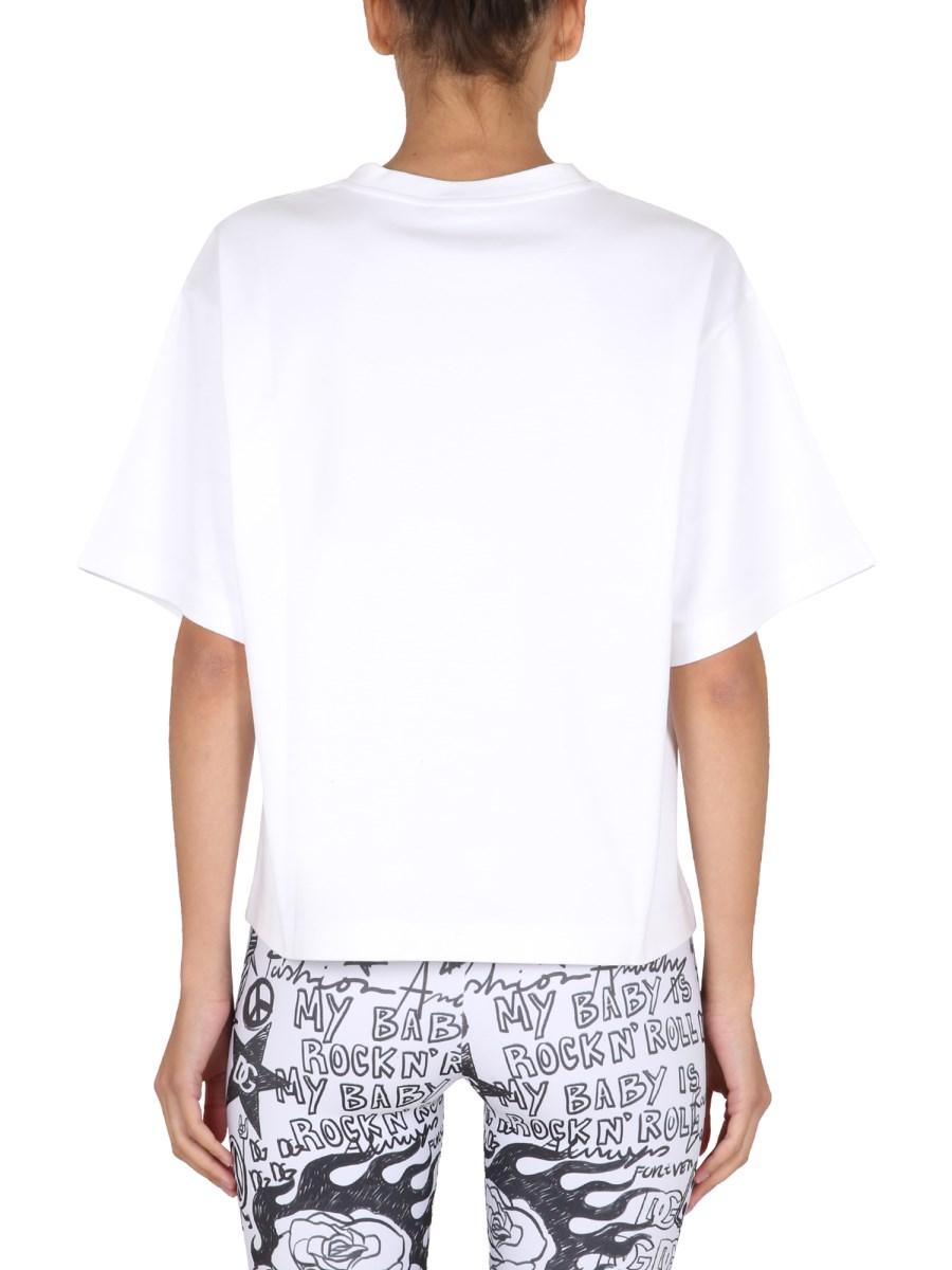 DOLCE & GABBANA T-SHIRT IN COTONE CON PATCH LOGO