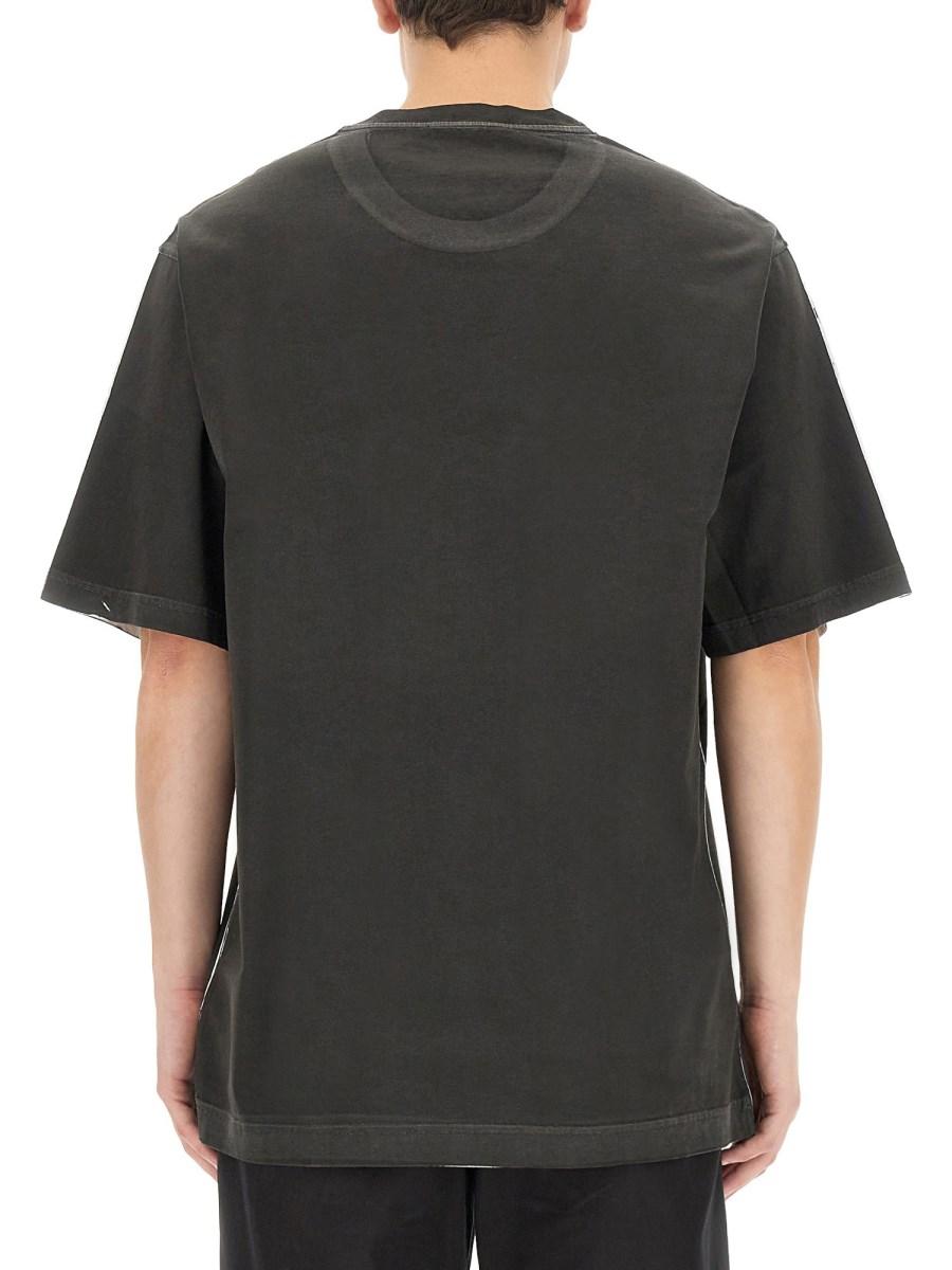 DOLCE & GABBANA T-SHIRT IN JERSEY DI COTONE CON LOGO