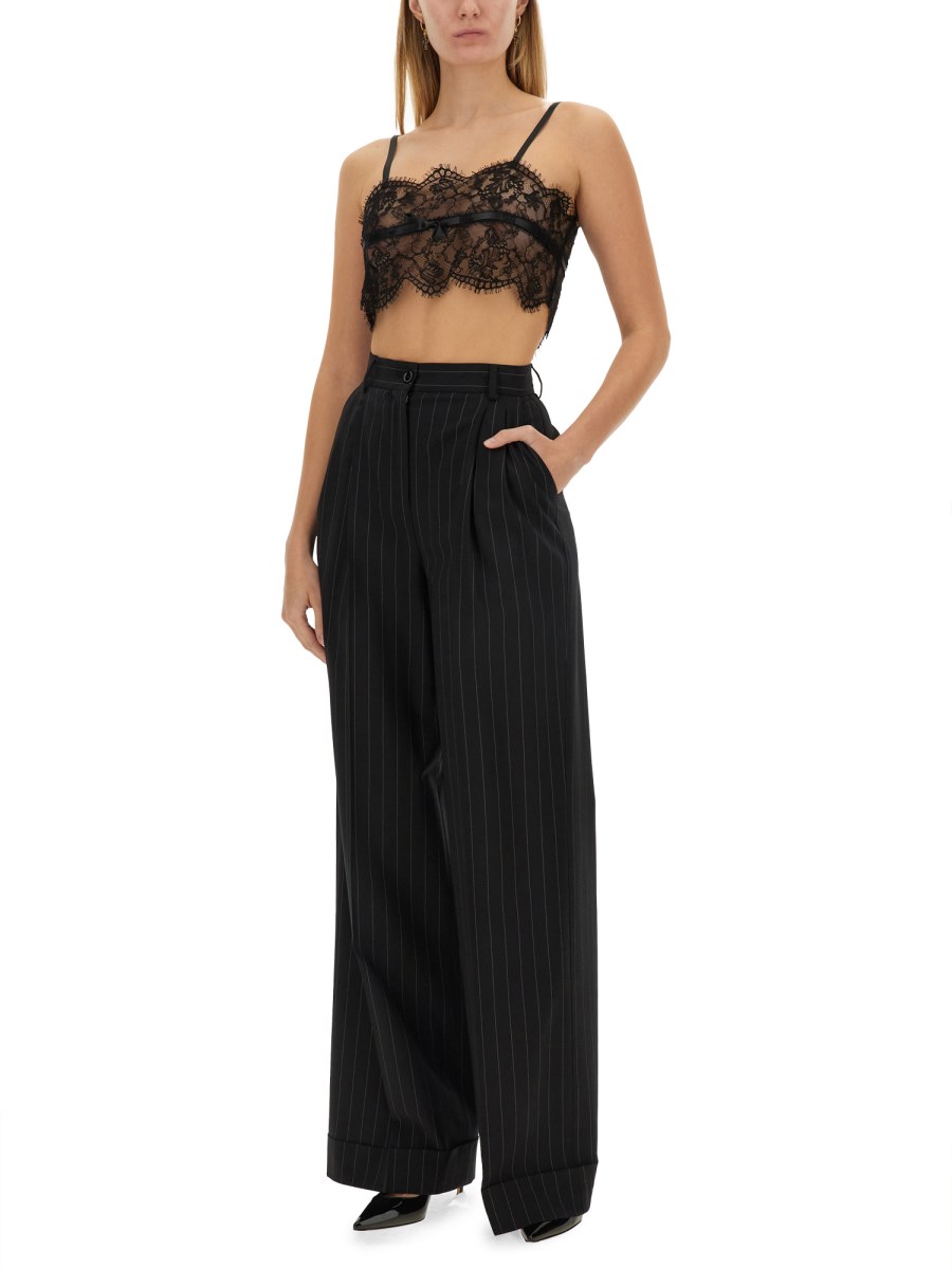 DOLCE & GABBANA TOP LINGERIE IN PIZZO