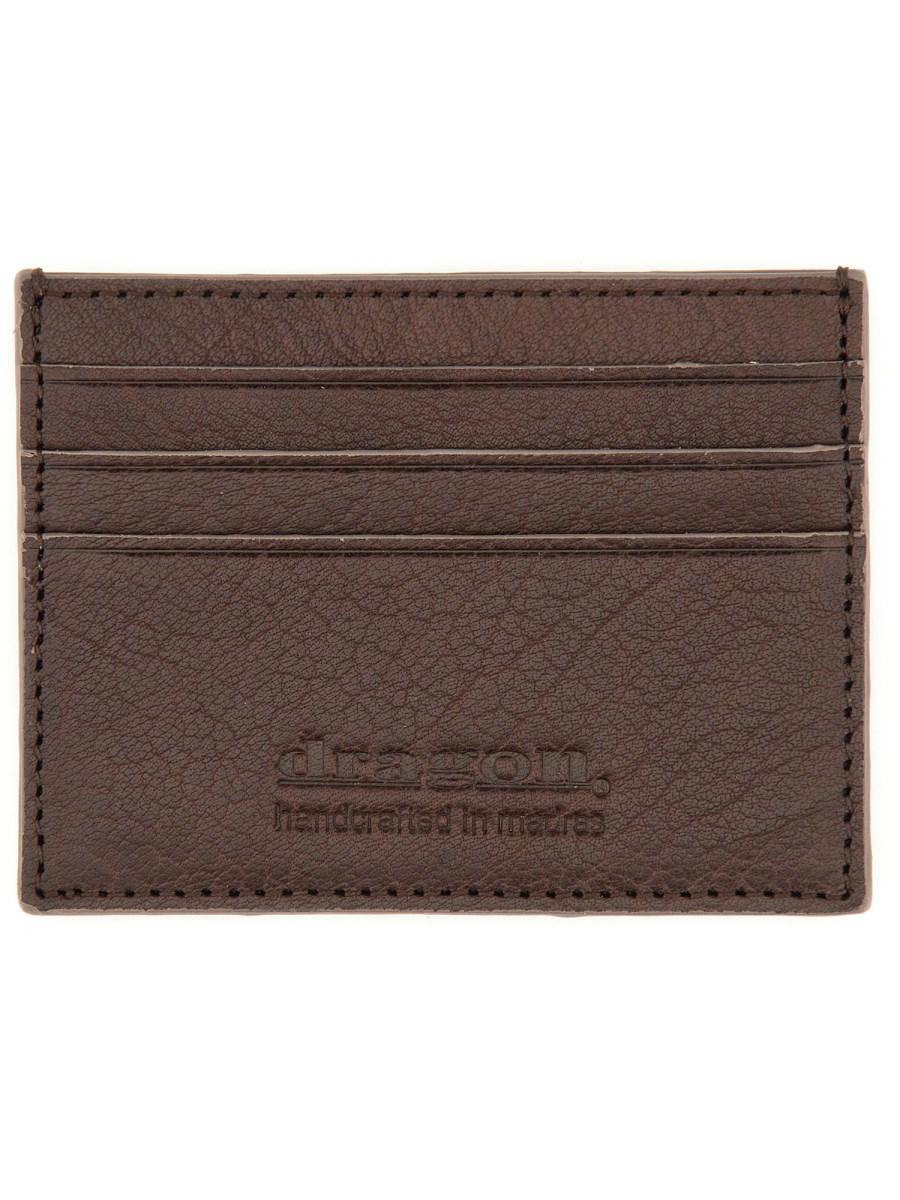 DRAGON DIFFUSION PORTACARTE "CHECK" IN PELLE
