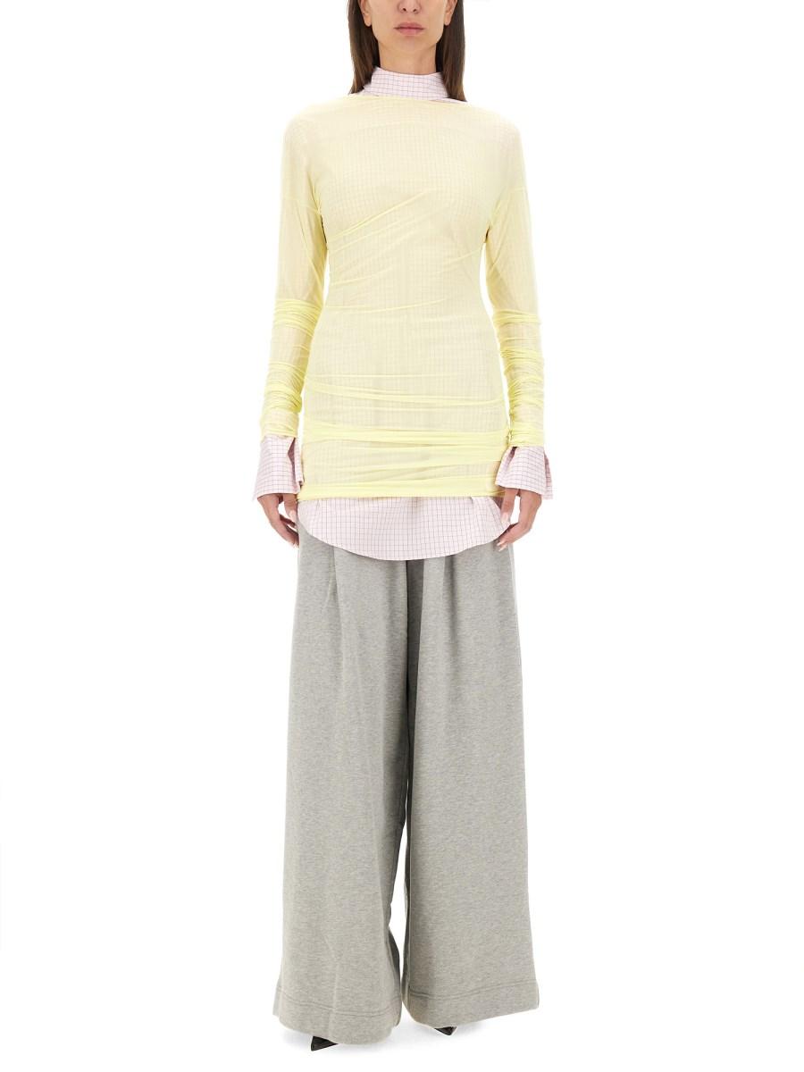 DRIES VAN NOTEN CAMICIA A QUADRI IN COTONE