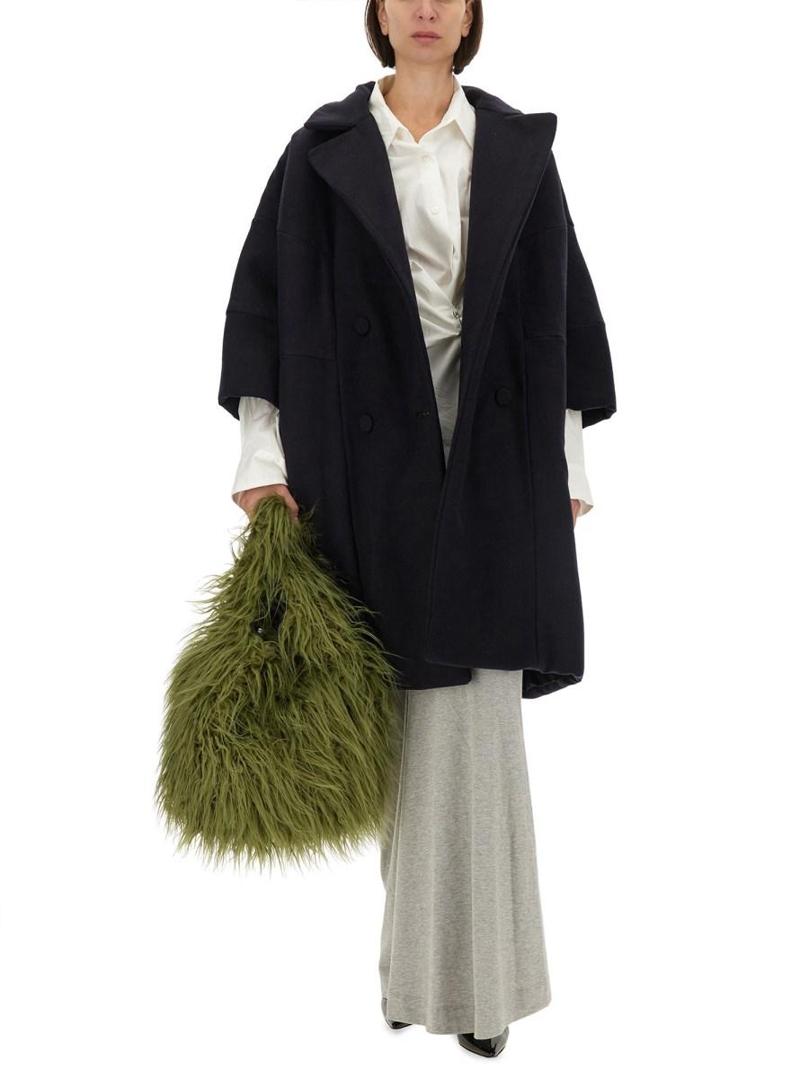DRIES VAN NOTEN CAPPOTTO COCOON IN LANA
