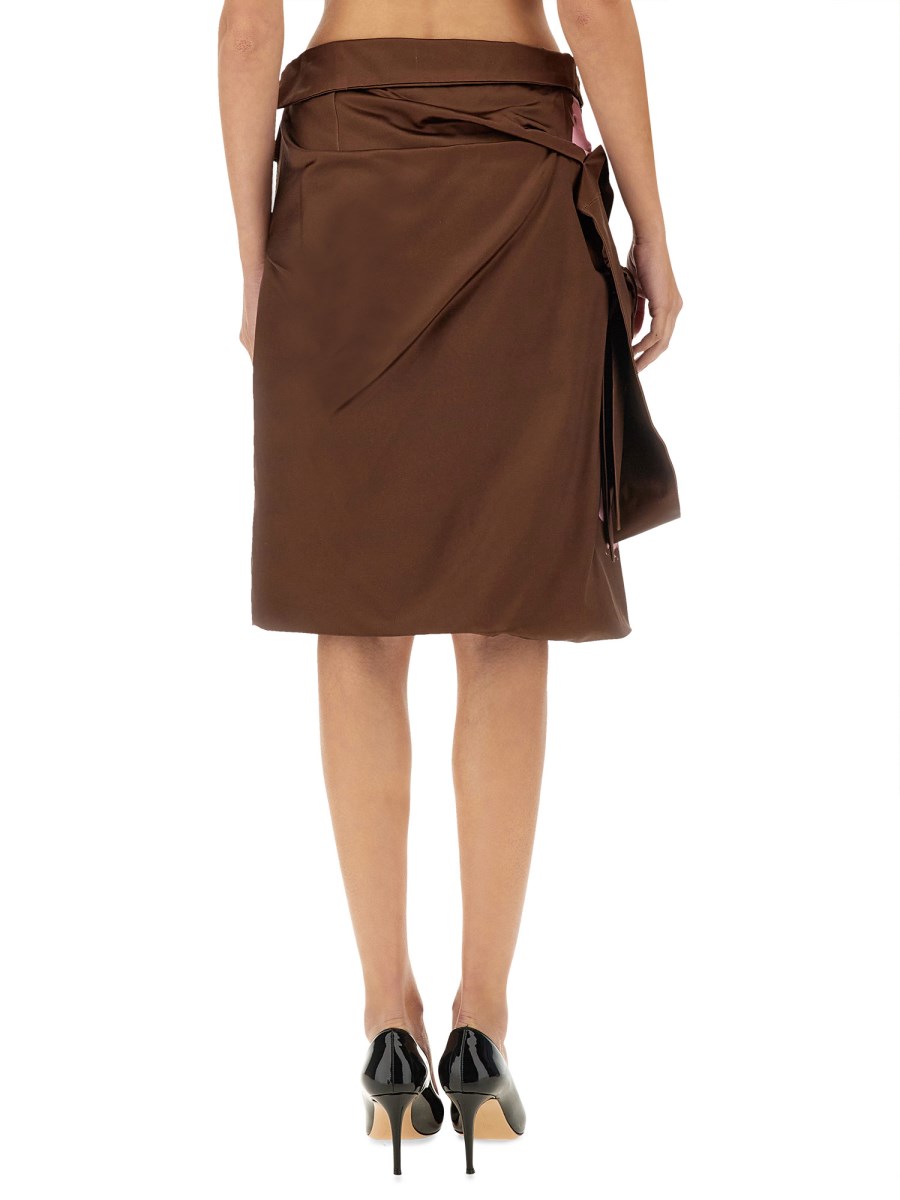 DRIES VAN NOTEN GONNA CON STAMPA