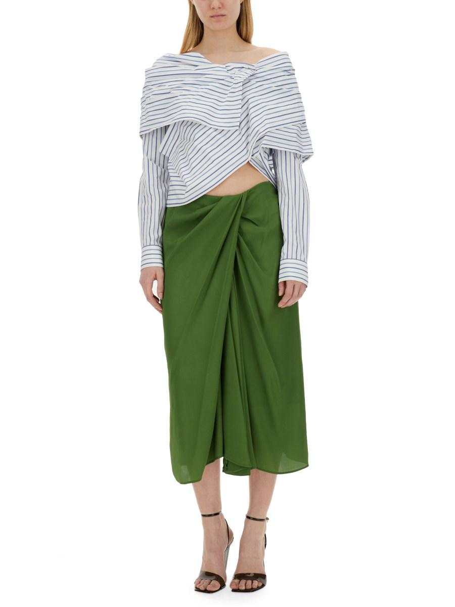 DRIES VAN NOTEN GONNA IN MISTO SETA