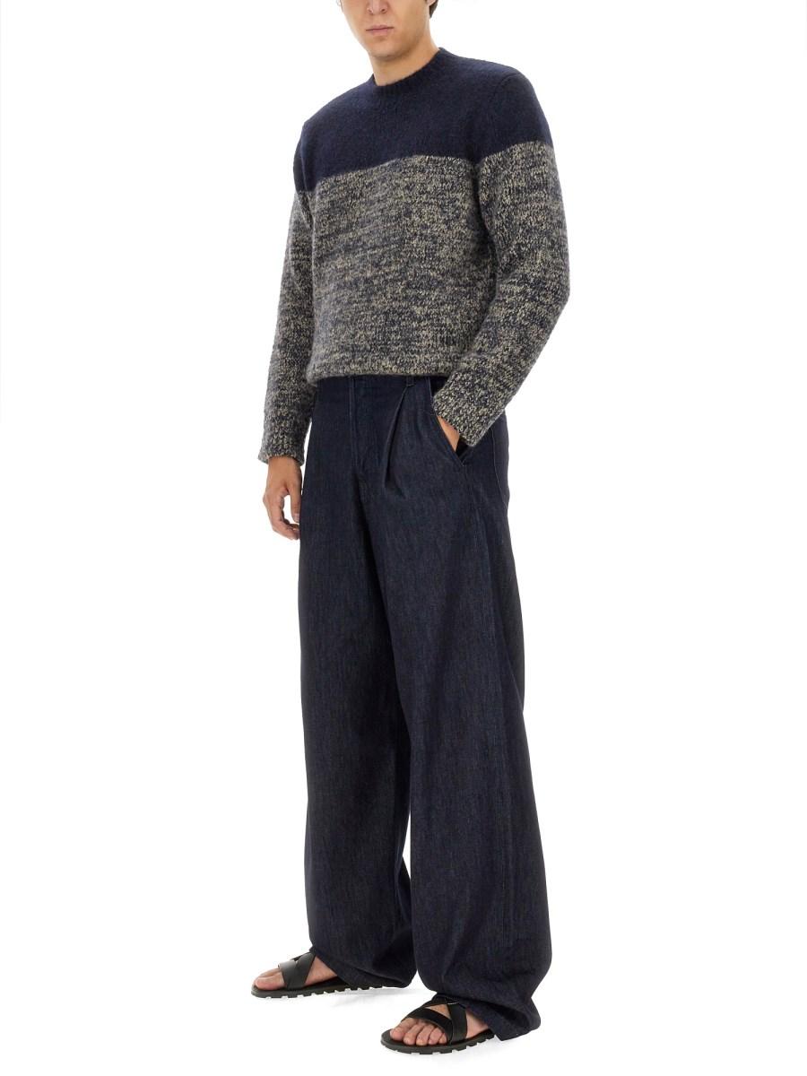 DRIES VAN NOTEN MAGLIA IN MISTO ALPACA
