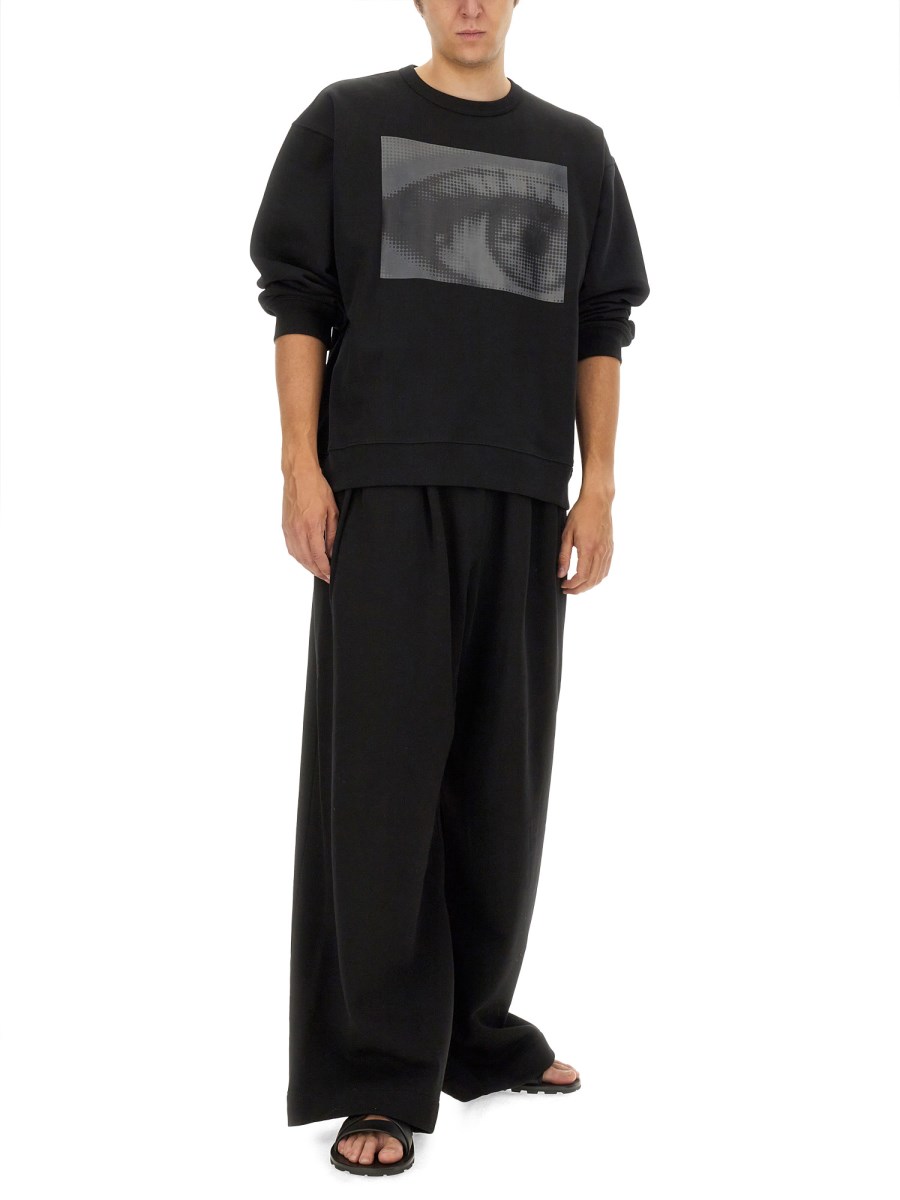 DRIES VAN NOTEN PANTALONE IN FELPA